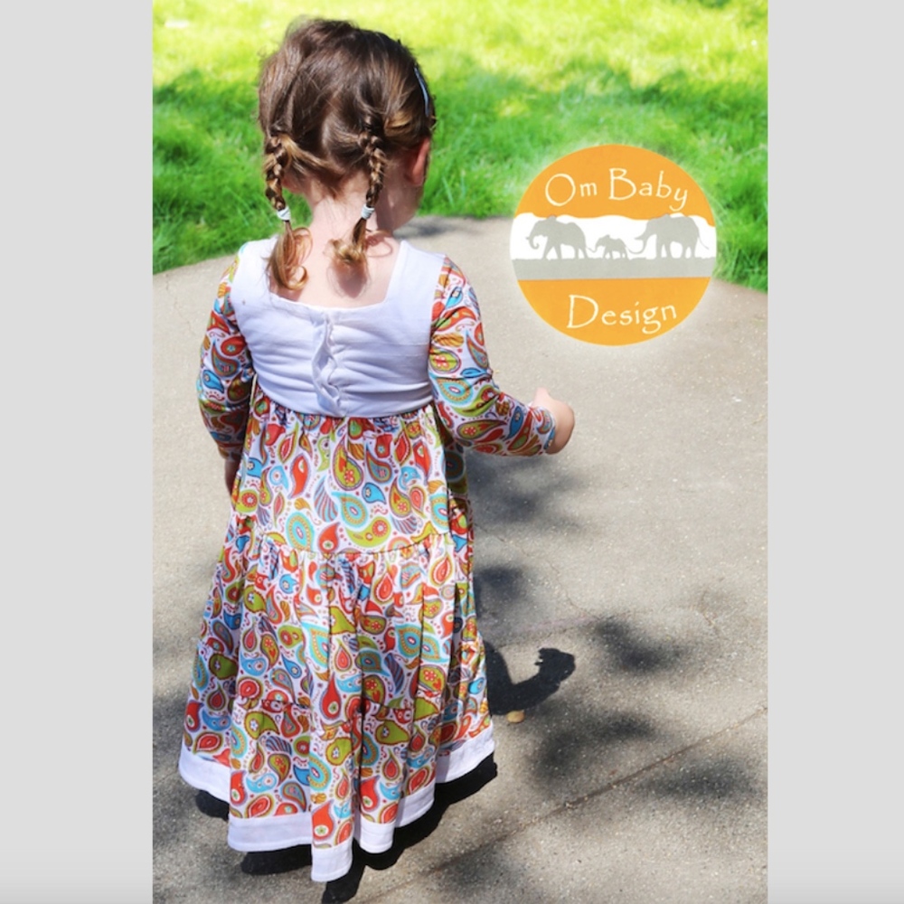 Rainbow Paisley Toddler Twirly Dress ~Indian Party
